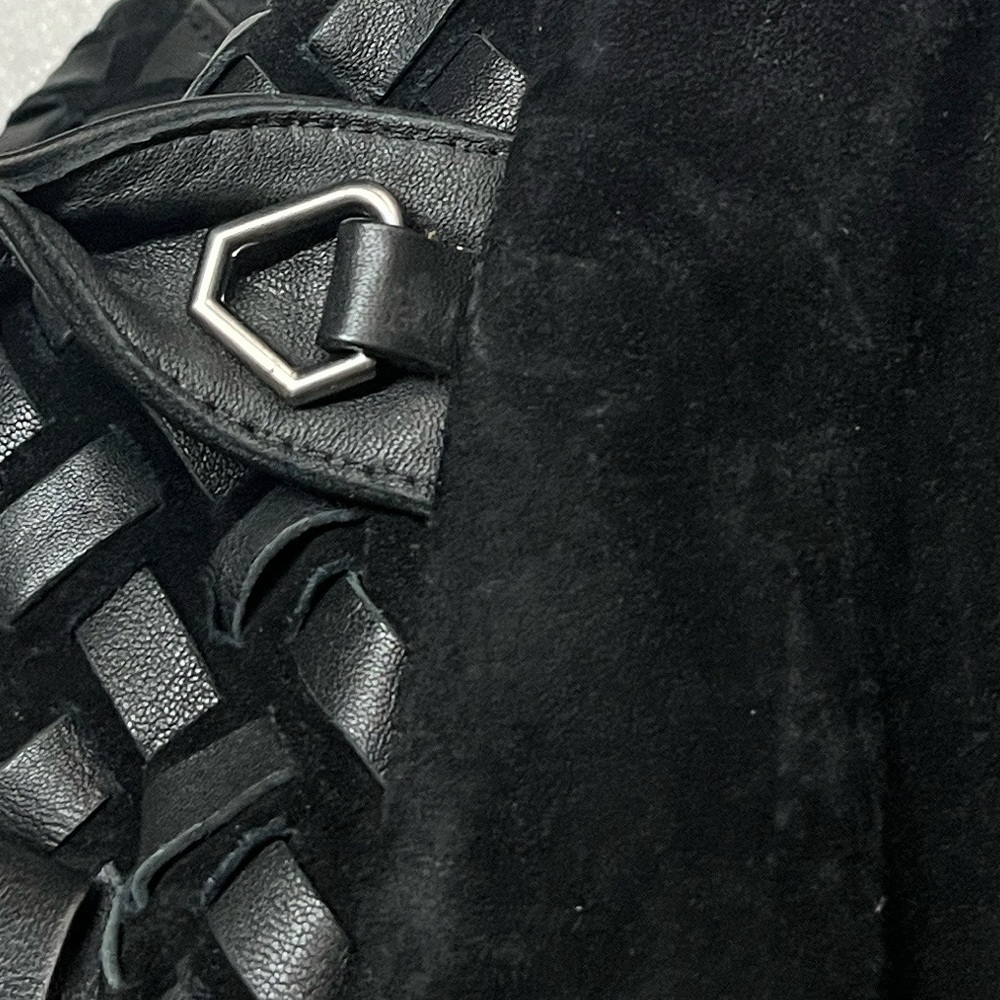Liebeskind Black Woven Leather Satchel - Picture 9 of 12